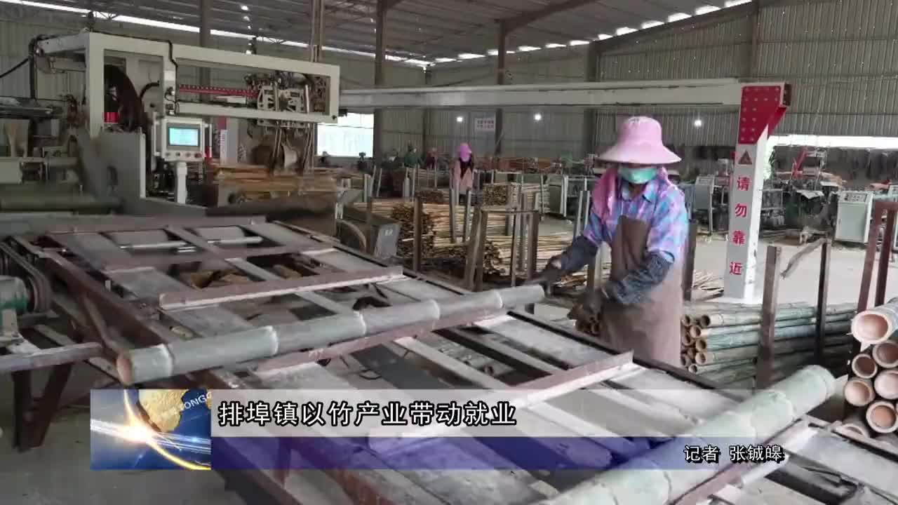 排埠镇以竹产业带动就业